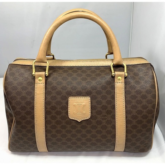 Celine Macadam Pattern Handbag Brown - Picture 1 of 9